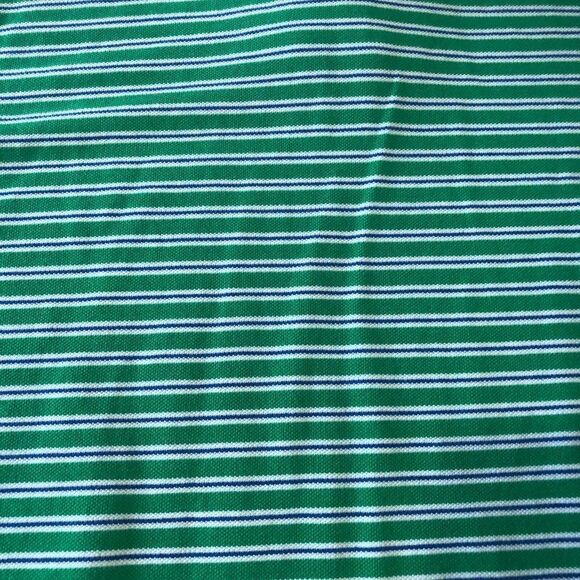 Vintage 90s Ralph Lauren Polo Jeans Mens XL USA Flag Weathered Pique Shirt Green - Picture 11 of 12